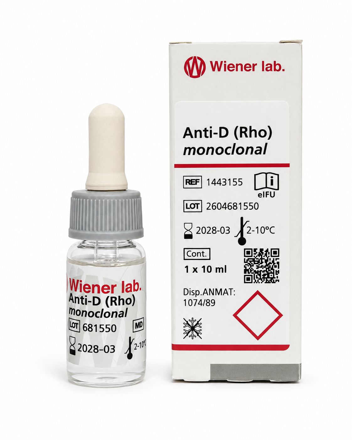 Anti-D (Rho) моноклональний 1 x 10 мл